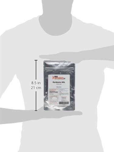 BulkSupplements.com Pyridoxine HCl Powder - Vitamin B6 Supplement, Vitamin Supplement - Gluten Free, 50mg of Pyridoxine B6 per Serving, 100g (3.5 oz) (Pack of 1)