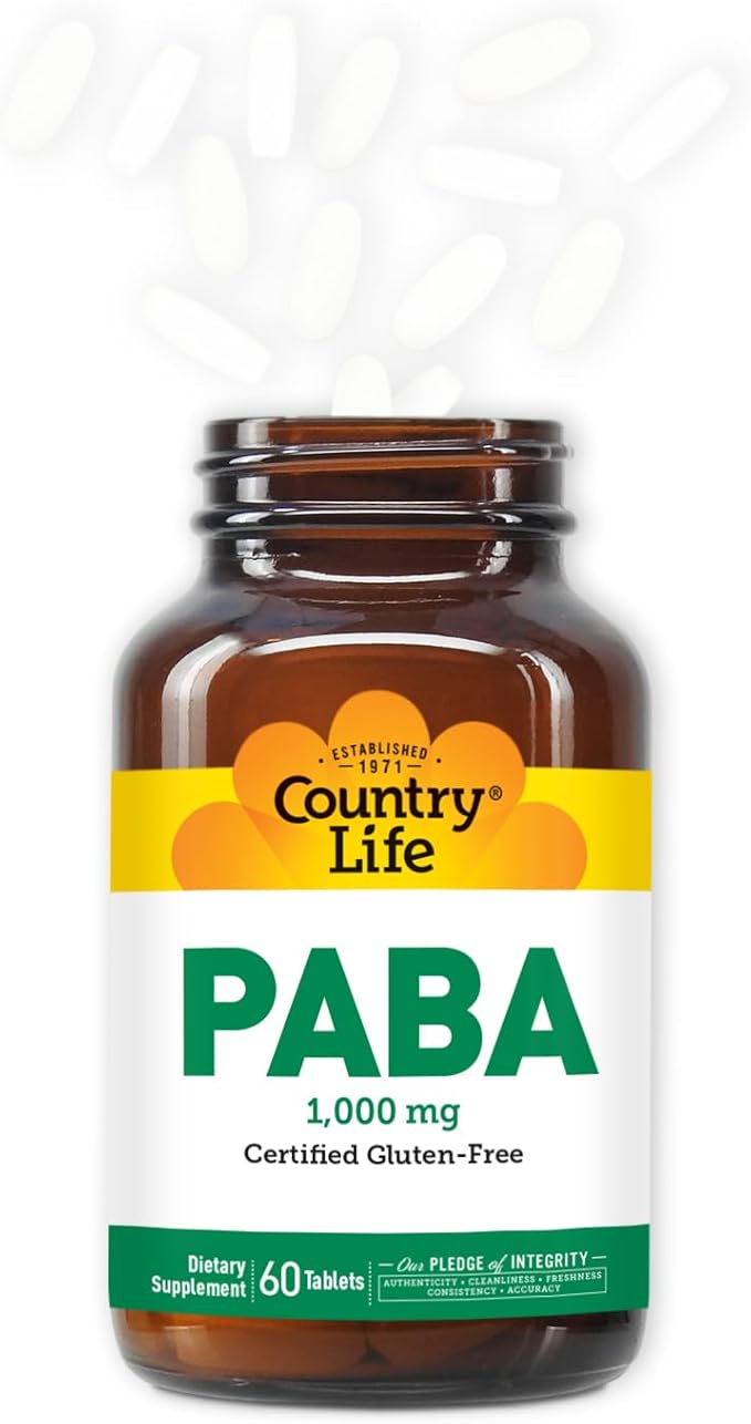 Country Life, Paba 1000Mg, 60 Count