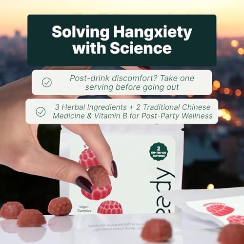 Hangover Relief Morning Recovery Gummies for Post-Celebration Wellness, Milk Thistle Hangover Prevention Formula| Party Smarter Gummies better than Patches| Traditional Chinese Holistic Ingredients