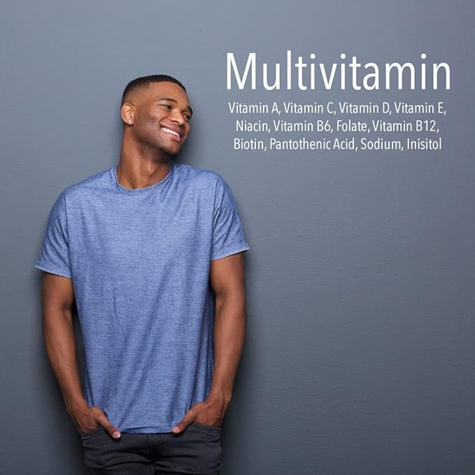 Adult Multivitamin Gummies – with Vitamins C, D, E, B6, B12, Folate & Biotin | Daily Multivitamin Supplement for Energy, Immune Health & Metabolism Support – 60 Gummies (Pack of 1)