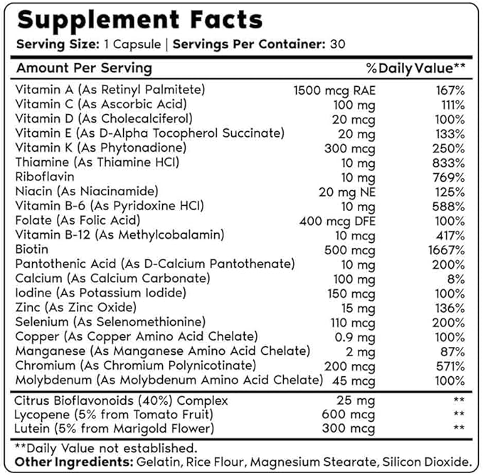 Primal Harvest Multivitamin & Hydration Powder Supplements for Men, Bundle