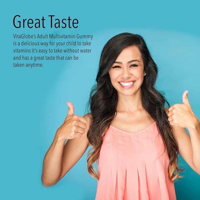 Adult Multivitamin Gummies – with Vitamins C, D, E, B6, B12, Folate & Biotin | Daily Multivitamin Supplement for Energy, Immune Health & Metabolism Support – 60 Gummies (Pack of 1)