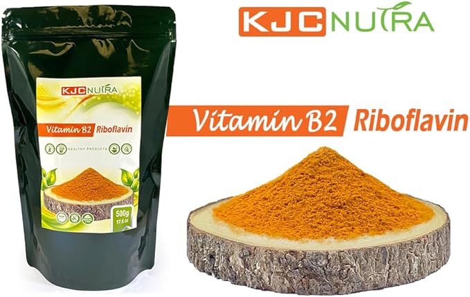 Vitamin B2 Powder 500 g (17.6 oz) RIBOFLAVIN