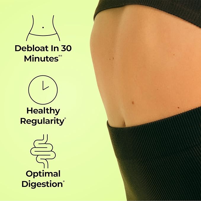 HUM Flatter Me Digestive Enzymes for Women & Men, Digestive Health Bloating Supplement with Ginger & Peppermint Leaf, Fast Acting Anti Bloat Pills Multi Enzyme for Debloating, Vegan, 60 Capsules