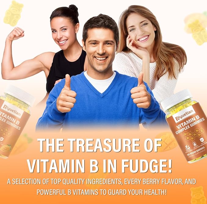 Vitamin B Complex with Vitamin – with Biotin,Choline + Inositol, Vitamin C + Zinc for Supports Energy, Mood, Immune, Healthy Hair, Skin 60