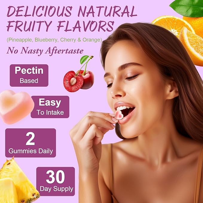 Sugar Free Womens Multivitamin Gummies with Iron, Women's Multivitamin w/Vitamins C, D3 K2, B12, B6, Filled Gummies for Daily Nutritional Support| Immune Support| Skin Health, Mixed Flavors, 60 Cts