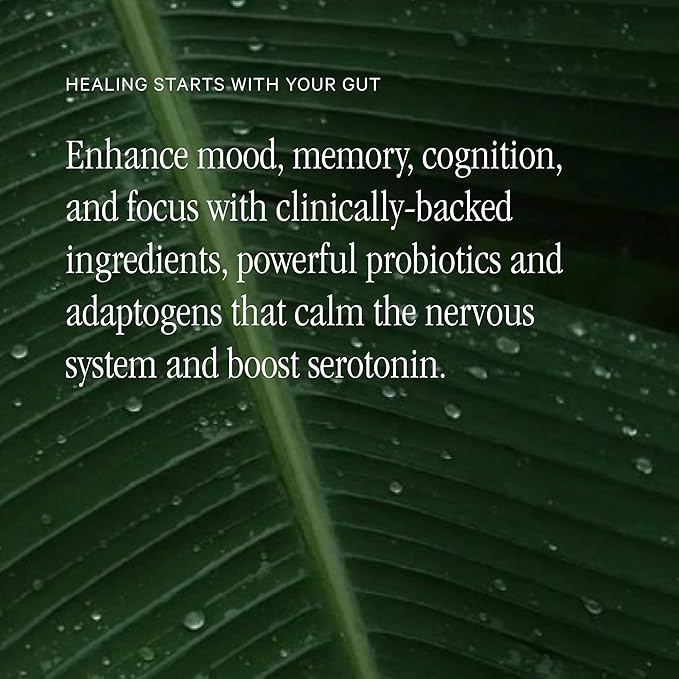 Juna Gut Therapy - Advanced Brain & Gut Health Support with Prebiotic & Probiotics - Improved Mood, Attention & Energy - Supports Memory, Focus & Mental Clarity - Fuel Cognitive Performance (80 Caps)