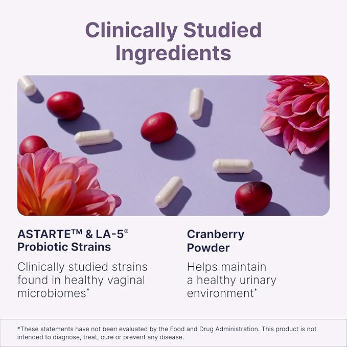 Microbiome Labs Vaginal Balance - Vaginal Probiotics for Women - Comprehensive Feminine Care for a Healthy Microbiome - Encourage pH Balance, Reduce Discomfort & Support Gut Health (60 Capsules)