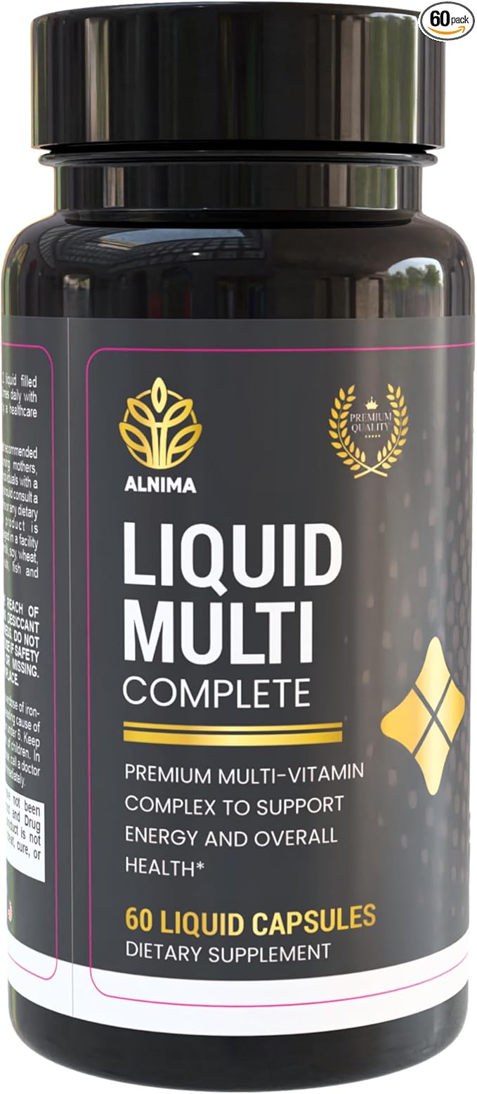 Liquid Multivitamin Complete – 25+ Vitamins & Minerals with 42 Superfood Extracts – Halal Certified – Immune, Energy & Wellness Support – 60 Liquid Capsules – Made in USA
