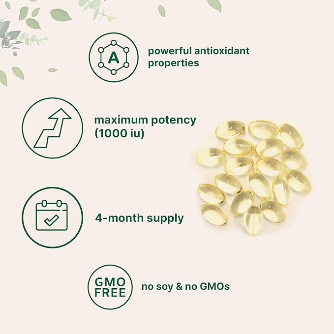 Micro Ingredients Vitamin E, 240 Softgels | Pure Vitamin E Oil Pills | Antioxidant Supplements for Skin, Face, Heart, & Immune Health | Non-GMO, Gluten Free