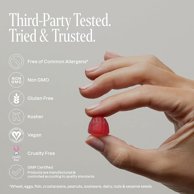 Cliganic Probiotics Gummies for Men & Women (5 Billion CFU, 120-Day Supply) - Berry Flavor, Vegan, Non-GMO, Kosher, Gluten-Free, Promotes Digestive Health, Balances Gut Microbiome
