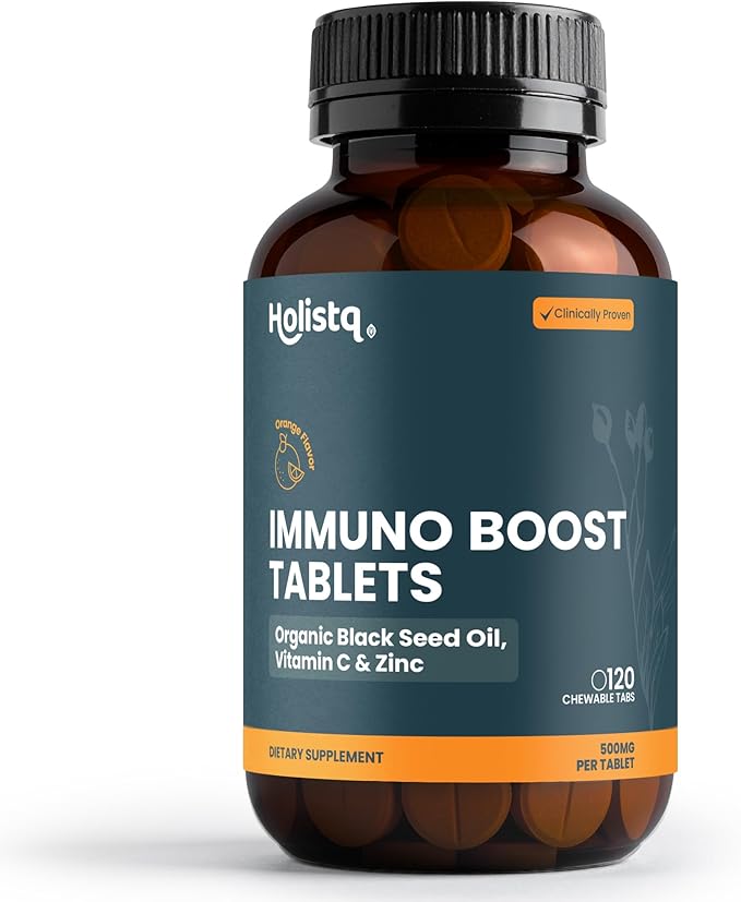 Immuno Boost Vitamin C with Zinc 120 Chewable Tablet Immune System Booster for Adults - Dietary Immune Support VIT C with Chewable Zinc Tablets for Adults and Teens, Antioxidant Immunity Vitamins