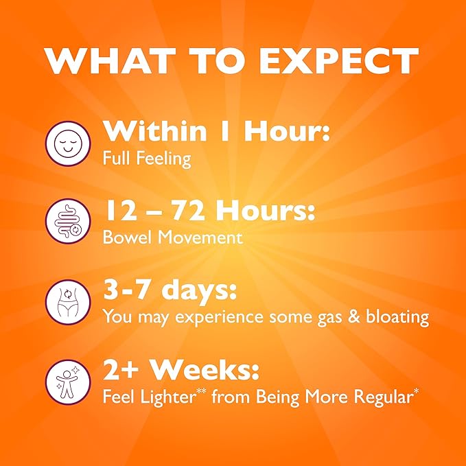 Metamucil 4-in-1 Daily Fiber Supplement, Psyllium Husk Powder for Digestive Health, Sugar-Free Fiber Supplement, Orange, Naturally Sourced Psyllium Husk Powder, 180 teaspoons