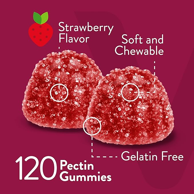 Viteey Vitamin B Complex Gummies with Vitamin C - Energy, Metabolism & Immune Support - B6, B12, Niacin, Folic Acid, Biotin, Calcium - Vegan, Gluten-Free - 120 Count