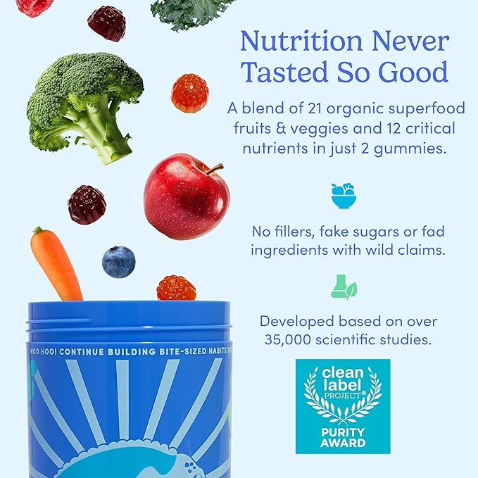 FIRST DAY Womens Multivitamin & Teens Multivitamin Gummies Bundle – Daily Multivitamin for Women, Teen Multi Vitamins for Girls & Boys 12-17, Vegan, Non-GMO