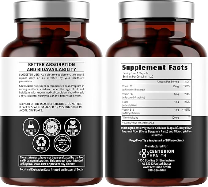 Number One Nutrition Methylated Multivitamin for Women & Men, Natural Daily Multivitamins with Folate, Vitamin B12, Vitamin B2 and B6, Non-GMO, Gluten-Free, 120 Caps