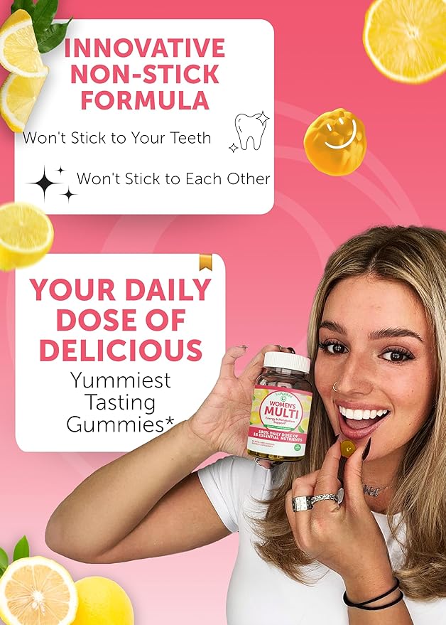 Lunakai USA Made Womens Multivitamin Gummies - Delicious Daily 16 Multi Vitamins for Women - Supports Wellness, Energy & Essential Health, 60ct