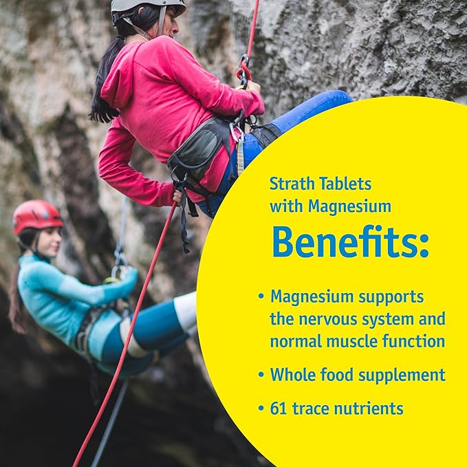 Strath with Magnesium Herbal Yeast Postbiotic 100 Tablets | Supports Immune Function | Promotes Wellness | Non GMO | Gluten Free | Sugar Free | Vegan | Kosher