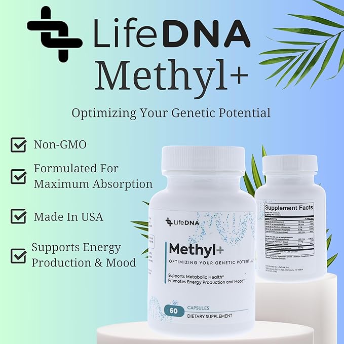 Methyl + Methylfolate - Methylated Folate Multivitamin Complex with TMG Optimized Homocysteine, Brain, Cardiovascular & Neurotransmitter Support