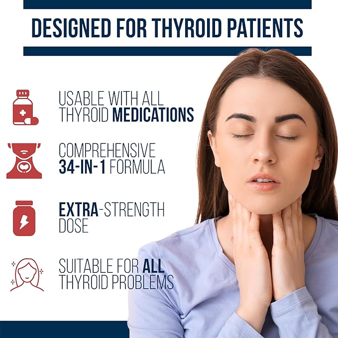 Dr. Westin Childs - Thyroid Daily Essentials - Multivitamin for Women with Immune & Stress Support - Iodine, Zinc, Selenium, Fulvic Acid, Activated B Vitamins, K2, L-Tyrosine, Rhodiola - 240 Capsules