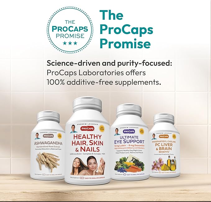 ANDREW LESSMAN Vitamin C 500 Plus B-Complex 60 Capsules - Non-Acidic Vitamin C Plus Citrus Bioflavonoids for Immune System and Anti-Oxidant Support. Easy-to-Swallow Capsules. No Additives