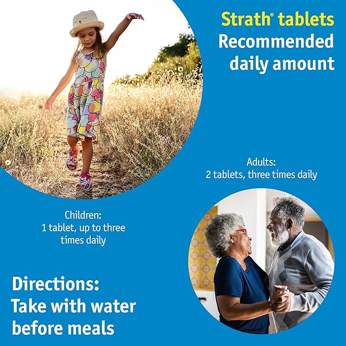 Strath with Magnesium Herbal Yeast Postbiotic 100 Tablets | Supports Immune Function | Promotes Wellness | Non GMO | Gluten Free | Sugar Free | Vegan | Kosher