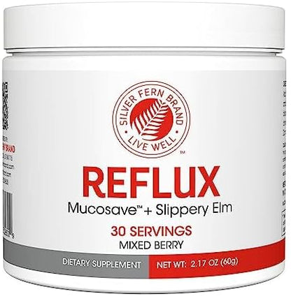 Reflux - Digestive Supplement - Each Tub = 30 Scoops = 30 Servings - Mucosal Support for Acid Issues - with Mucosave FG and Slippery Elm Bark (1 Tub)