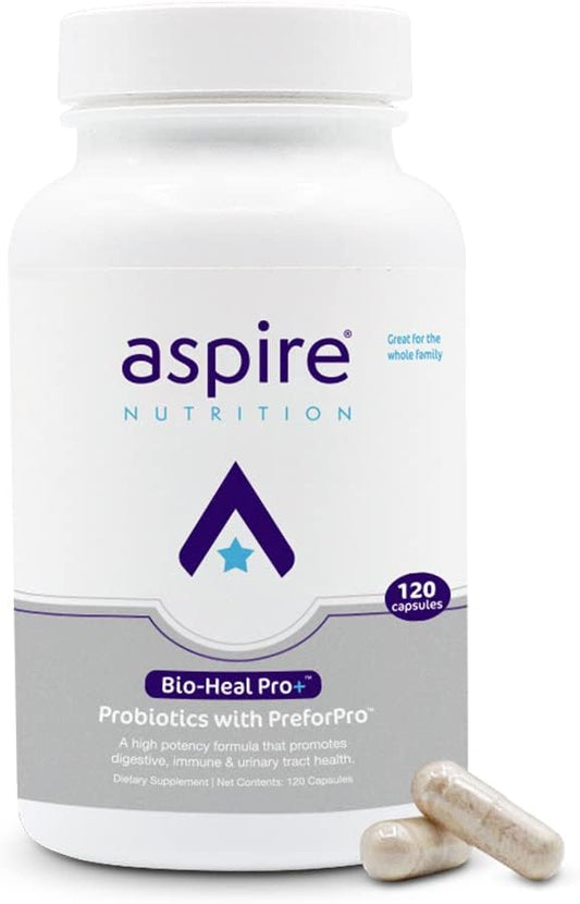 Bio-Heal Pro+ 6-in-1 Probiotic Capsules Supplement – Daily Probiotic Formula for Women, Men, and Kids - 30 Day Supply