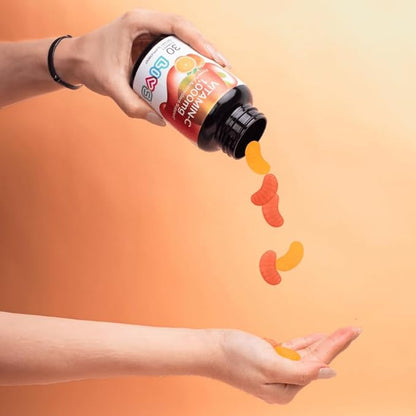 Vitamin C 1000mg Gummies for Kids & Adults | antioxidants & Immune Support Supplement | Hair, Skin and Nails Vitamins for Women & Men | Vegen & Free from GMO & Gluten - 1000mg VIT C/Dose - 30 ct