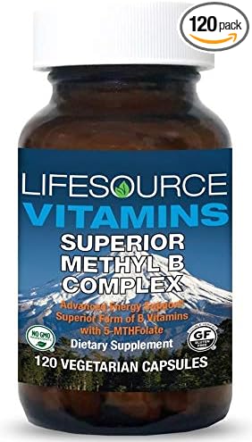 LifeSource Vitamins - Superior Methyl-B Complex -120 Capsules