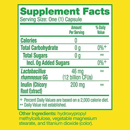 Culturelle Pro Strength Daily Probiotics For Digestive Health (2 Month Supply) with Prebiotics for Women & Men, Supports Occasional Diarrhea, Gas & Bloating, Gluten & Soy Free, 60 Count