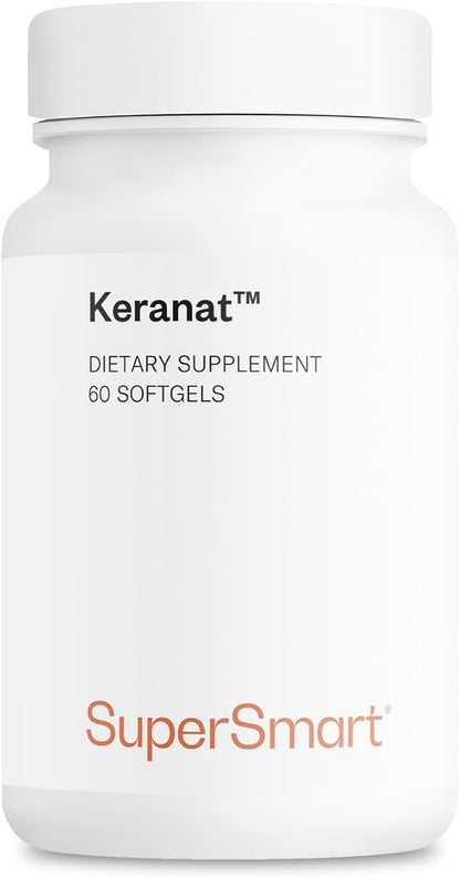 Supersmart - Keranat (Advanced Formula with Biotin) - Hair Supplement for Volume & Growth - Hair Loss Vitamins | Non-GMO & Gluten Free - 60 Softgels