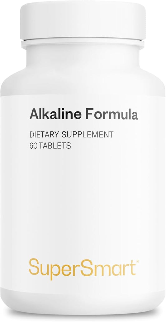 Supersmart - Alkaline Formula Supplement (Advanced Formula) - with Potassium Phosphate, Calcium & Magnesium Citrate - pH Balance | Non-GMO & Gluten Free - 60 Tablets