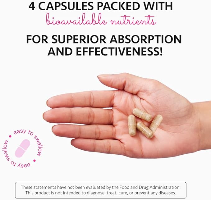 Ayurvedic Elite Prenatal Vitamins with Folate, Choline, Iron, Iodine & more | Made in USA | Optimal Bioavailability | Supports Baby's Growth and Brain Development | 30 Day Supply - OSH Wellness