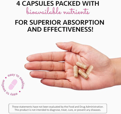 Ayurvedic Elite Prenatal Vitamins with Folate, Choline, Iron, Iodine & more | Made in USA | Optimal Bioavailability | Supports Baby's Growth and Brain Development | 30 Day Supply - OSH Wellness