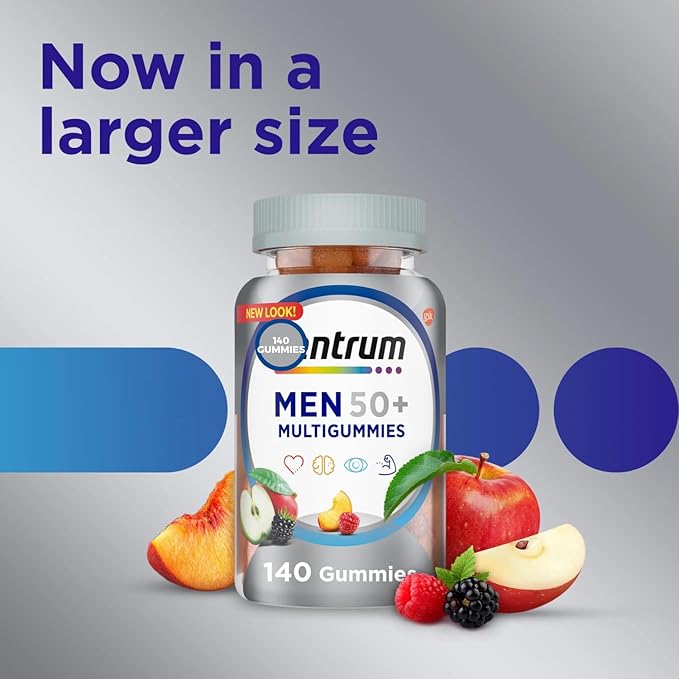 SCHMIDT EMPIRE Men 50+ Multigummies 140 Count – Daily Multivitamin & Multimineral Gummies for Men 50+ (Pack of 1)