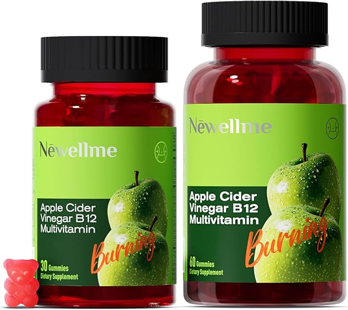 Sugar-Free Apple Cider Vinegar (ACV) Gummies with The Mother & B12, Vegan, Non-GMO, Gluten- & Gelatin-Free, 90 Count, Great Taste, Keto-Friendly