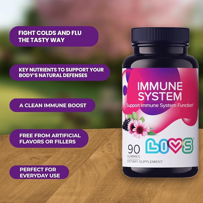 Immune System Elderberry Gummies for Adults & Kids | Advanced Immune Support Supplement with Vitamin C, Echinacea, & Propolis | Vegan & Gluten Free Gummy Vitamins | 200mg Elderberry/Dose -90 Ct