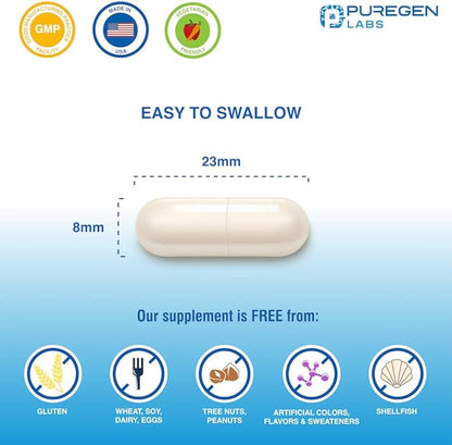 Puregen Labs Potassium Bicarbonate Supplement 1020 mg | Non-GMO | Gluten Free | Made in USA | 240 Vegetarian Capsules