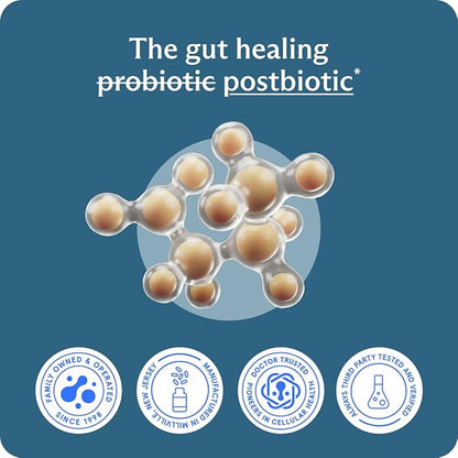BodyBio Butyrate - Postbiotic for Gut Health, Digestive Support, Bloat, Gas & Constipation Relief, Leaky Gut Repair - Sodium + Butyric Acid Supplement for GI Wellness
