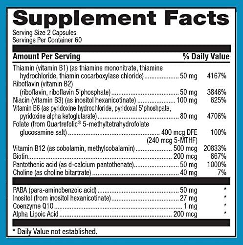 LifeSource Vitamins - Superior Methyl-B Complex -120 Capsules