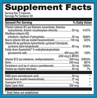 LifeSource Vitamins - Superior Methyl-B Complex -120 Capsules