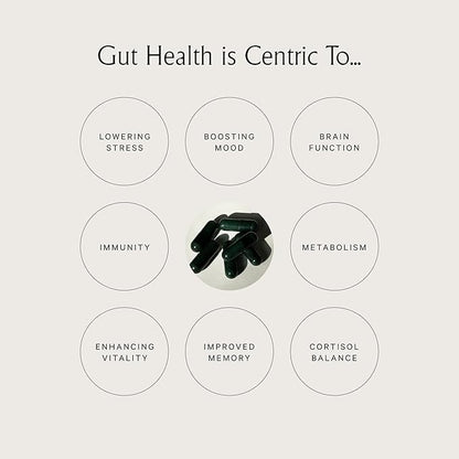 Juna Gut Therapy - Advanced Brain & Gut Health Support with Prebiotic & Probiotics - Improved Mood, Attention & Energy - Supports Memory, Focus & Mental Clarity - Fuel Cognitive Performance (80 Caps)