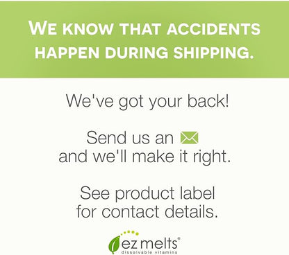 EZ Melts Dissolvable Multivitamin with Iron for Women and Men, Sugar-Free, 1-Month Supply - 1 Pack