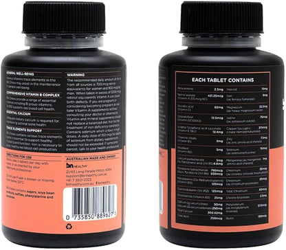 Chewable 2 Pack Bariatric Multivitamin with Iron, Vitamin B12, Delicious Orange Flavor – 120 Ct – 60-120 Day Supply.