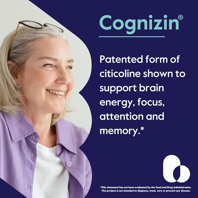BESTVITE Cognizin Citicoline 500mg (240 Vegetarian Capsules) (Value Size) - Clinically Studied Premium Choline Nootropic - No Stearates - Vegan - Gluten Free - Brain Supplements for Memory and Focus