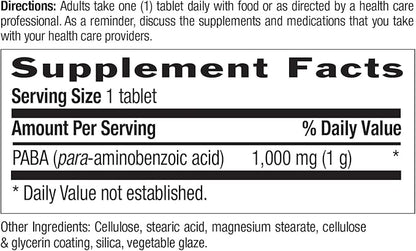 Country Life, Paba 1000Mg, 60 Count