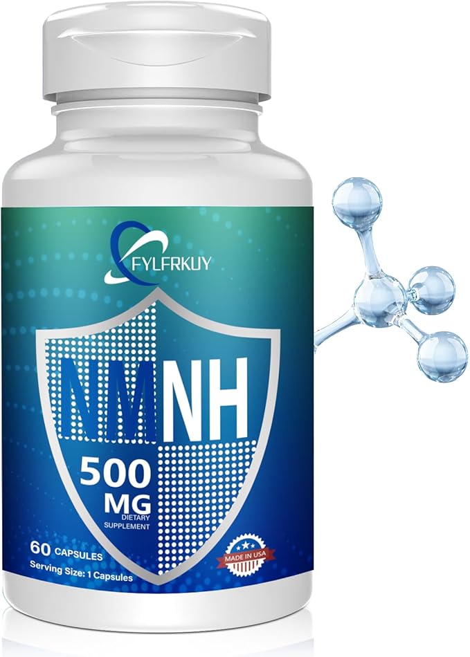 New NMNH 500mg Per Serving (Dihydronicotinamide Mononucleotide), NAD 𝐒𝐮𝐩𝐩𝐥𝐞𝐦𝐞𝐧𝐭𝐬 Pure Organic, More Effective Than NMN for Anti-Aging, Energy, Immunity, Focus - 60 Count