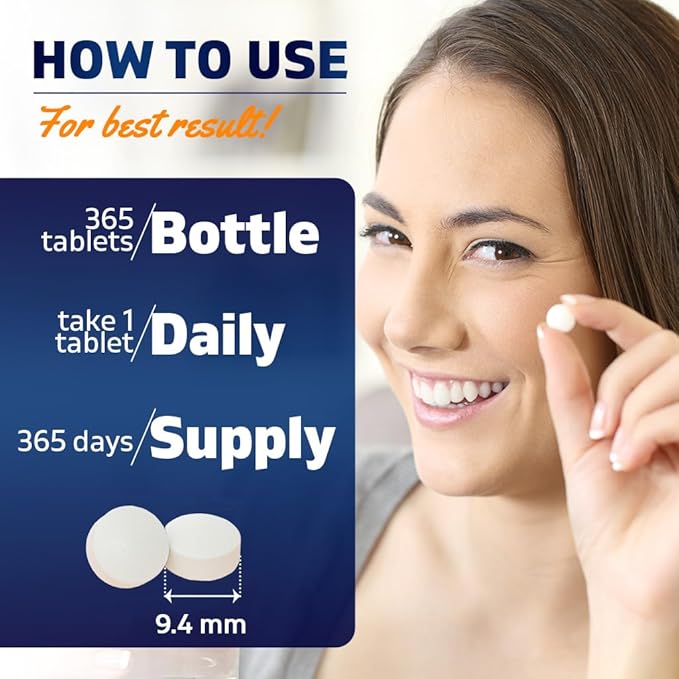 Vitamatic Biotin 5000mcg (5 mg) for Stronger Hair, Skin & Nails - 365 Vegan Tablets- Also Called Vitamin B7-2 Pack
