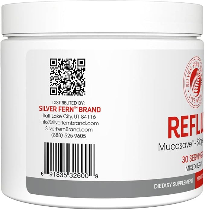 Reflux - Digestive Supplement - Each Tub = 30 Scoops = 30 Servings - Mucosal Support for Acid Issues - with Mucosave FG and Slippery Elm Bark (2 Tubs)